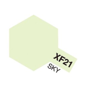XF-21 Sky, Acrylic Mini 10 ml (penselmaling, mat) - Tamiya